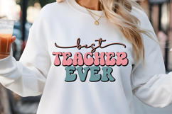 Best teacher ever SVG, Back to School SVG Product Image 1