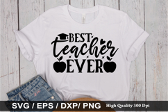 Best teacher ever SVG - Teacher Design Product Image 1