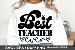 Boho Teacher SVG Design - Born to Teach Forced to Grade Product Image 3