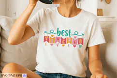 Retro Teacher SVG Best Teacher Ever Teacher Shirt Design Product Image 2
