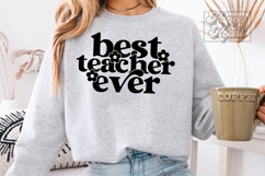 Best Teacher Ever SVG PNG - Floral Teacher Shirt Gift Product Image 6