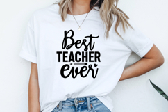Best Teacher Ever SVG | Teacher SVG | Teacher PNG Product Image 2