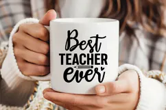 Best Teacher Ever SVG | Teacher SVG | Teacher PNG Product Image 3