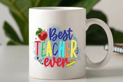 Best Teacher Ever Sublimation PNG Product Image 2