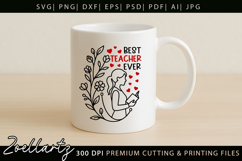 Teacher SVG Back to School Teacher Life T-shirt Mug Design Product Image 5