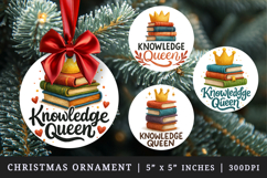 Best Teacher round ornaments sublimation design Product Image 1