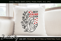 Teacher SVG Back to School Teacher Life T-shirt Mug Design Product Image 6