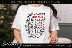 Teacher SVG Back to School Teacher Life T-shirt Mug Design Product Image 1