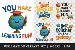 Best Teacher clipart printable sublimation design png Product Image 1