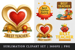Best Teacher clipart printable sublimation design png Product Image 1