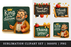 Best Teacher clipart printable sublimation design png Product Image 1