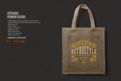 Luxury retro badge flourish ornaments SVG Product Image 3