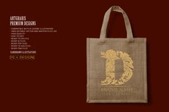 Opulence beautiful D monogram letter logo Product Image 3
