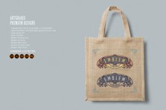 Luxury elegant vintage emblem ornaments SVG Product Image 5