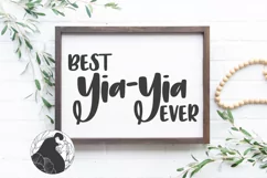 Best Yia-Yia Ever SVG, Greek Grandma SVG Product Image 4