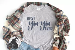 Best Yia-Yia Ever SVG, Greek Grandma SVG Product Image 1