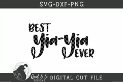 Best Yia-Yia Ever SVG, Greek Grandma SVG Product Image 2