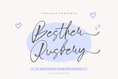 Besther Rusbery a Natural Script Font Product Image 1
