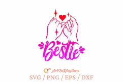 Bestie Pinky Promise, Best Friend SVG Product Image 1