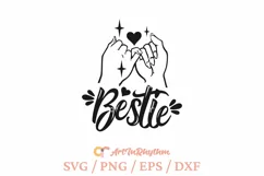 Bestie Pinky Promise, Best Friend SVG Product Image 2