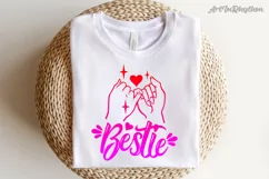 Bestie Pinky Promise, Best Friend SVG Product Image 3