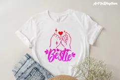 Bestie Pinky Promise, Best Friend SVG Product Image 4
