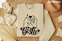 Bestie Pinky Promise, Best Friend SVG Product Image 5
