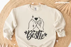 Bestie Pinky Promise, Best Friend SVG Product Image 6