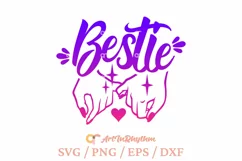 Bestie Pinky Promise, Best Friend SVG Product Image 1