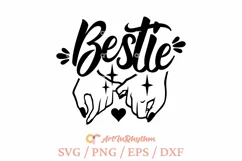 Bestie Pinky Promise, Best Friend SVG Product Image 2