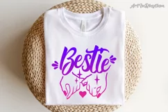Bestie Pinky Promise, Best Friend SVG Product Image 3