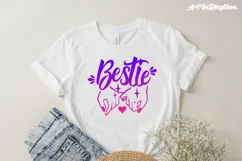 Bestie Pinky Promise, Best Friend SVG Product Image 4