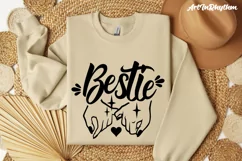 Bestie Pinky Promise, Best Friend SVG Product Image 5