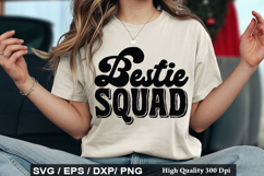 Bestie squad - Best Friend SVG Design Product Image 1