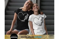 Download this Besties Heart SVG today. These Besties Heart SVG and PNG for sublimation projects and compatible with Cricut and Silhouette Cutting Machines.