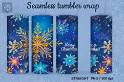 Frozen Beauty Seamless Tumbler Sublimation, 20 oz PNG Product Image 1