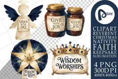 Bethlehem Nativity Keepsake Icons Sublimation Product Image 1