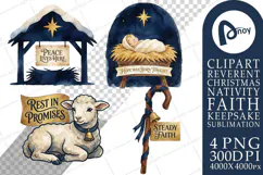 Bethlehem Nativity Keepsake Icons Sublimation Product Image 1