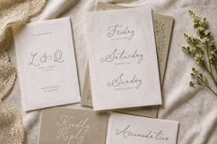 Betris and Daniel | Romantic Handwritten Font for Wedding Product Image 4