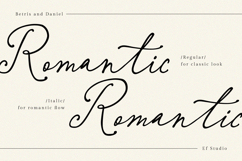 Betris and Daniel | Romantic Handwritten Font for Wedding Product Image 5