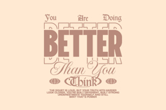 Better Mental Health Typography T-shirt Design Product Image 1