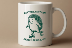 Funny Hedgehog SVG for Sarcastic Shirts - Aesthetic Mood PNG Product Image 2