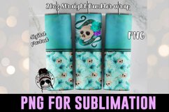 peacock skull design on tumbler mockup with bokeh light background