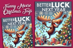 Sarcastic Funny Christmas Moose Tags Product Image 2