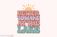 Lake SVG T-shirt Design, Lake PNG Product Image 1