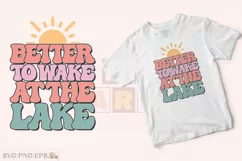 Lake SVG T-shirt Design, Lake PNG Product Image 2