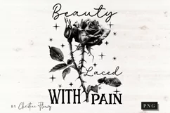 Beauty Laced With Pain Gothic PNG | Tortured Poet PNG Product Image 3