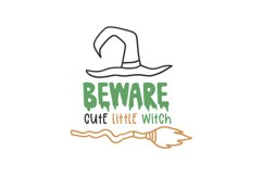 Beware Cute Little Witch Product Image 1