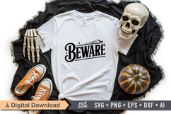 Beware SVG File | Spooky Halloween SVG Product Image 1