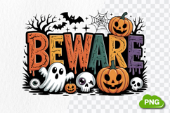 Beware PNG | Halloween Sublimation | Halloween PNG Product Image 2